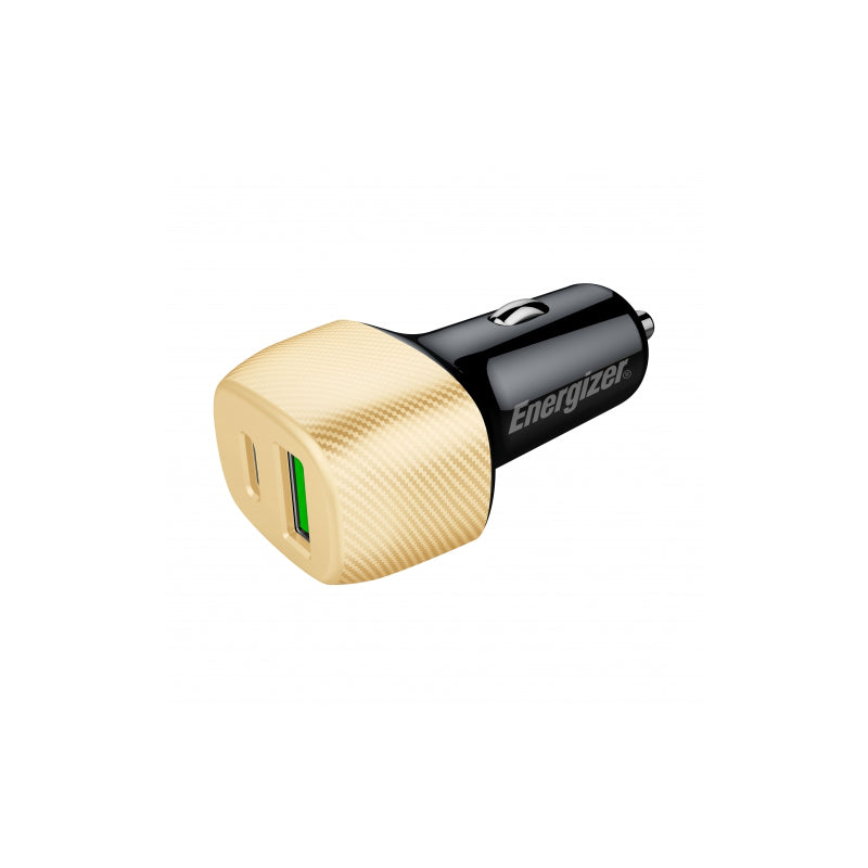 Energizer Ultimate - USB-C a USB-A 38W PD + QC3.0 Autoladegerät (gold / schwarz) – Produktabbildung 2