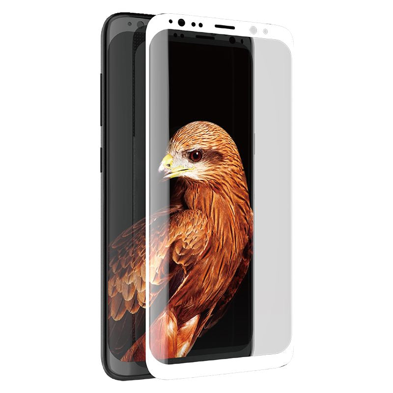 X-Doria Armour 3D Glass - Tempered Glass 9H Screen Protector for Samsung Galaxy S8+ (Weiß Edge)
