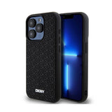 DKNY 3D Rubber Repeat Pattern - Hülle für iPhone 15 Pro Max (schwarz)
