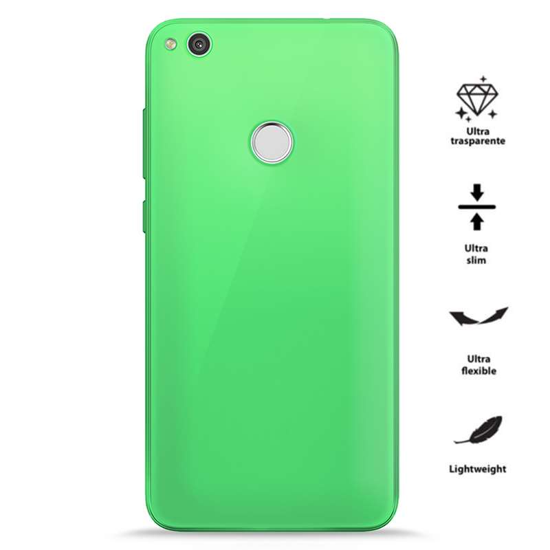 PURO 0.3 Nude - Hülle Huawei P8 Lite (2017) / Honor 8 Lite (Fluo Green)