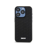 DKNY 3D Rubber Repeat Pattern - Hülle für iPhone 15 Pro Max (schwarz) – Produktabbildung 3
