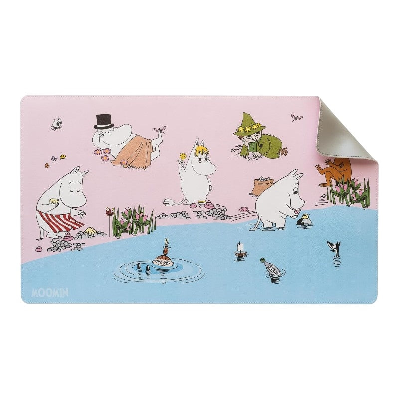 Moomin Mumins - XL psací Unterlage aus eko Leder 60 x 35 cm