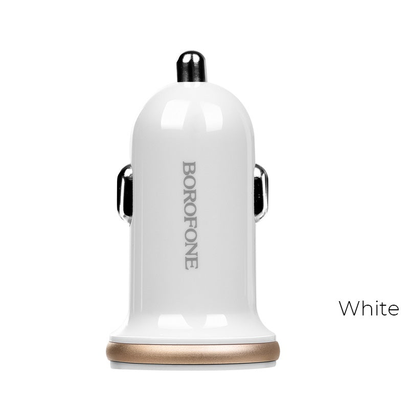 Borofone - Autoladegerät 2x USB, weiß