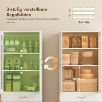 HOMCOM Küchenschrank Buffetschrank mit verstellbar Regal Schublade 2 Schrank Hochschrank mit Glastür 60 – Produktabbildung 5