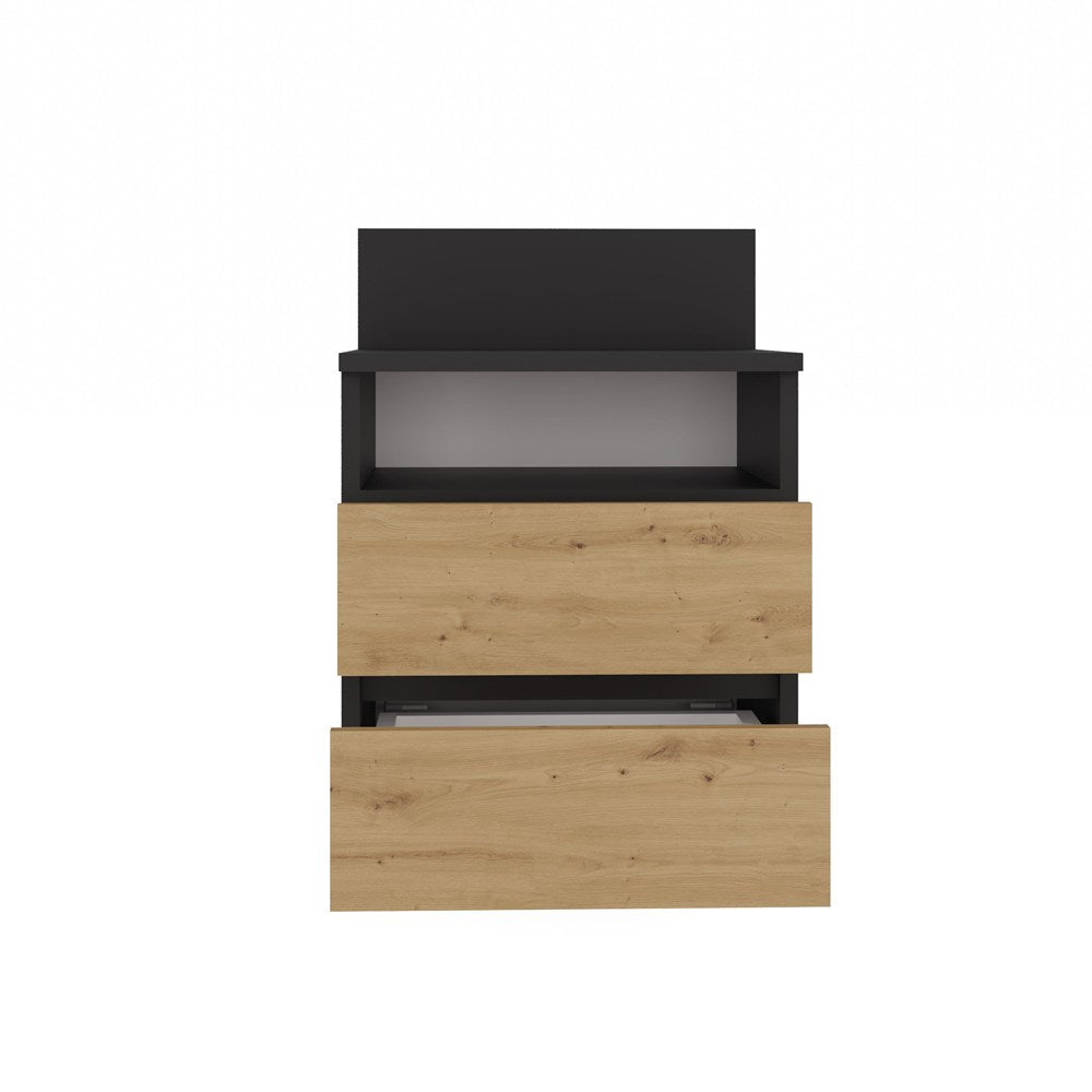 Nachttisch Malwa M1 ANTHRAZIT ARTISAN – Produktabbildung 4
