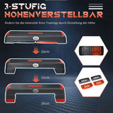 HOMCOM Stepper höhenverstellbare Stepper Aerobic Stepper, Rot + Schwarz – Produktabbildung 5