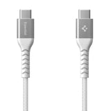 Spigen EB10010CCA Essential - Kabel USB-C für USB-C 100W 1m (weiß) – Produktabbildung 2