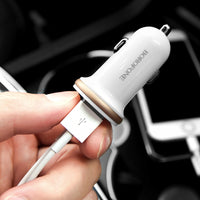 Borofone - Autoladegerät 2x USB, weiß – Produktabbildung 2