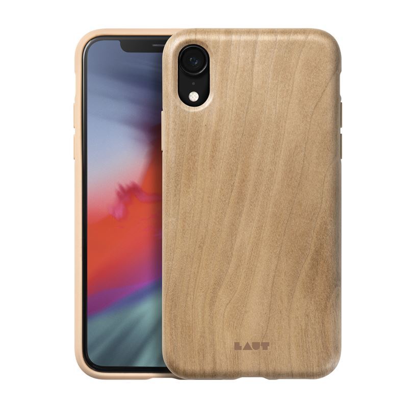 Laut PINNACLE - Hülle für iPhone XR with natural wood (Cherry Wood)