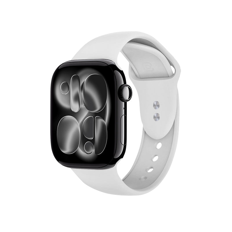 Crong Liquid - Armband für Apple Watch 44/45/46/49 mm (weiß)