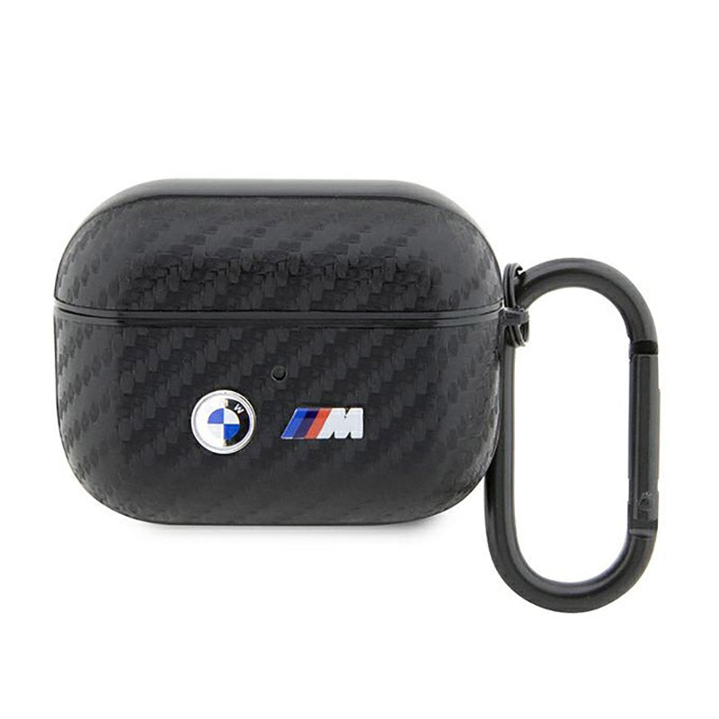 BMW Carbon Double Metal Logo - Hülle für AirPods Pro (schwarz)