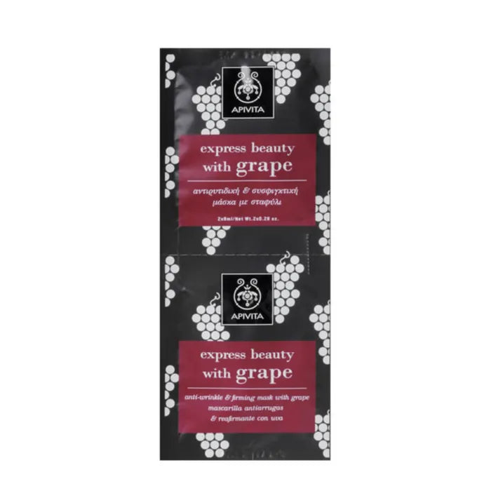 Apivita Anti-Wrinkle And Firming Mask With Grape 2x8ml