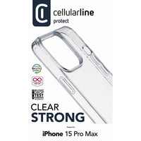 Cellularline Clear Strong - iPhone 15 Pro Max Case with Antimicrobial Protection (Clear) – Produktabbildung 3