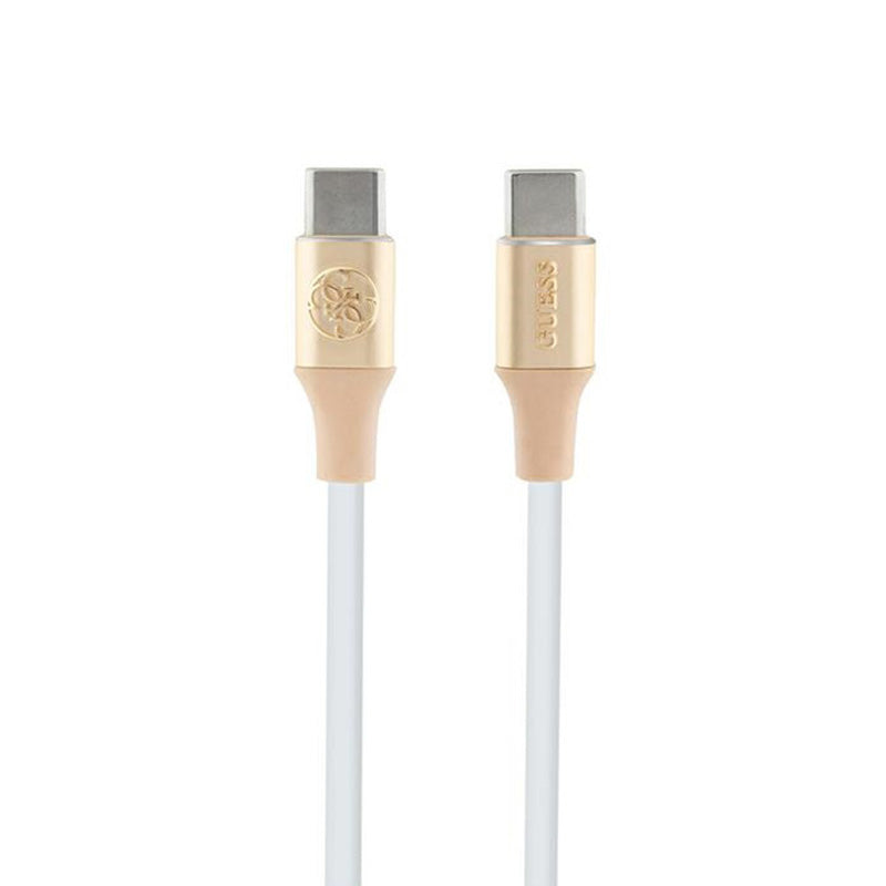 Guess Ebossed Logo - Kabel USB-C für Schnell- Laden USB-C 1,5 m (gold)