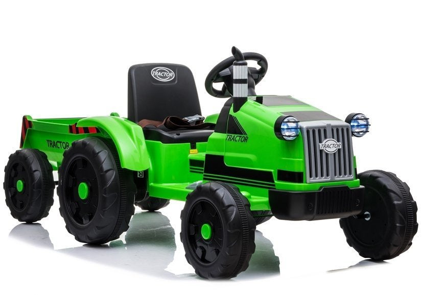 LEAN CARS Traktor mit Anhänger YSA021A Grün