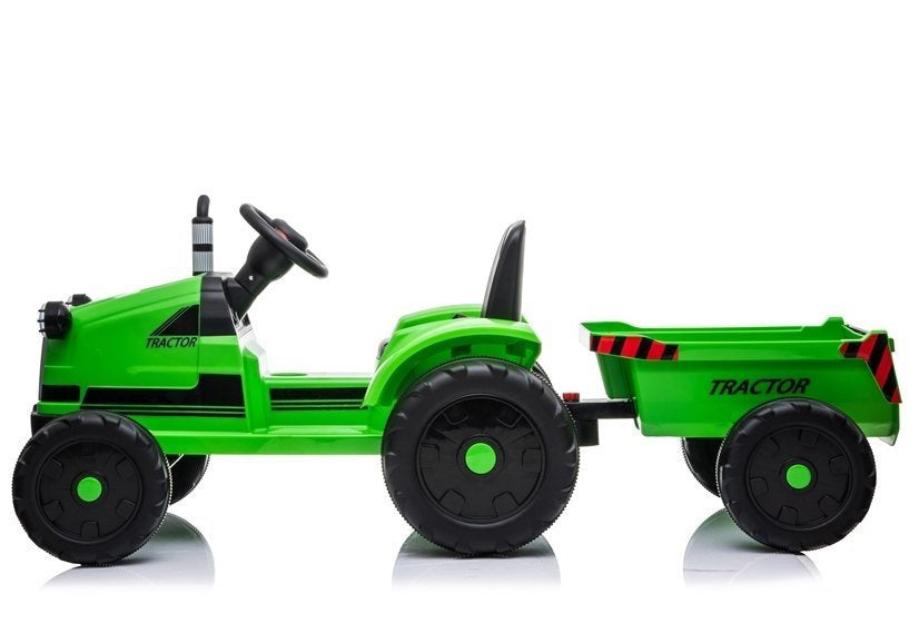 LEAN CARS Traktor mit Anhänger YSA021A Grün – Produktabbildung 5