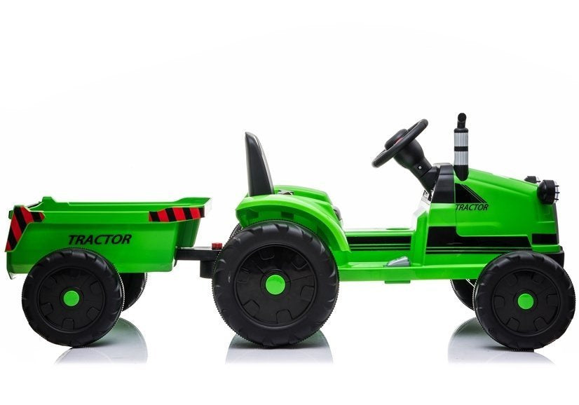 LEAN CARS Traktor mit Anhänger YSA021A Grün – Produktabbildung 7