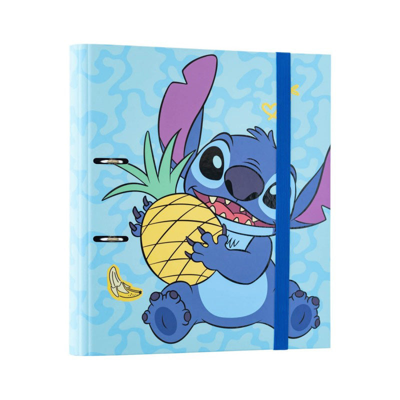 Disney Stitch - Organizer A4 aus der Kollektion Tropical (2 Ringe, Gummiband)