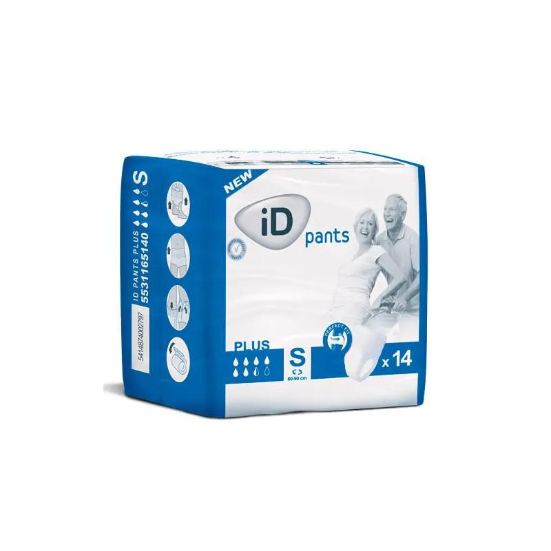 Id Pants Plus Fit y Feel S Pequeño 14 Unidades