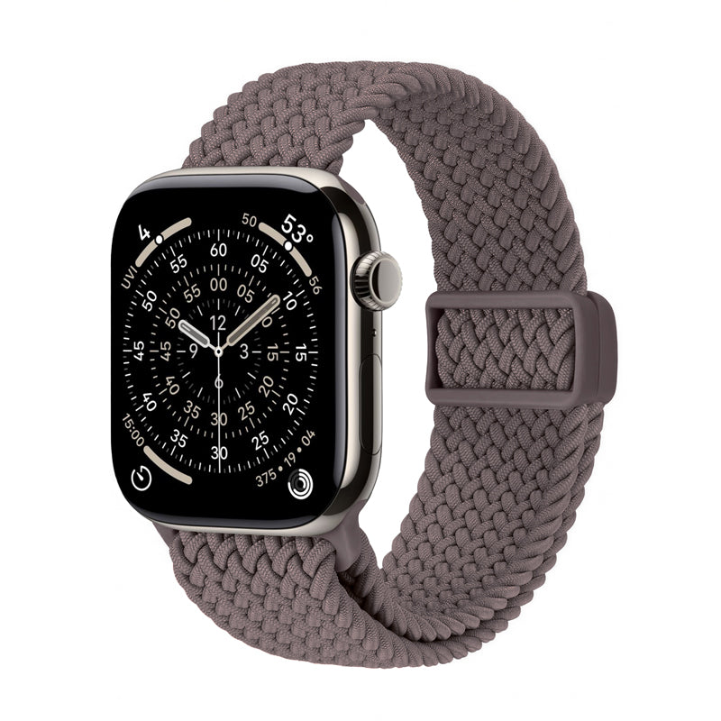 Crong Wave Band - gestrickt Armband für Apple Watch 44/45/46/49 mm (braun)