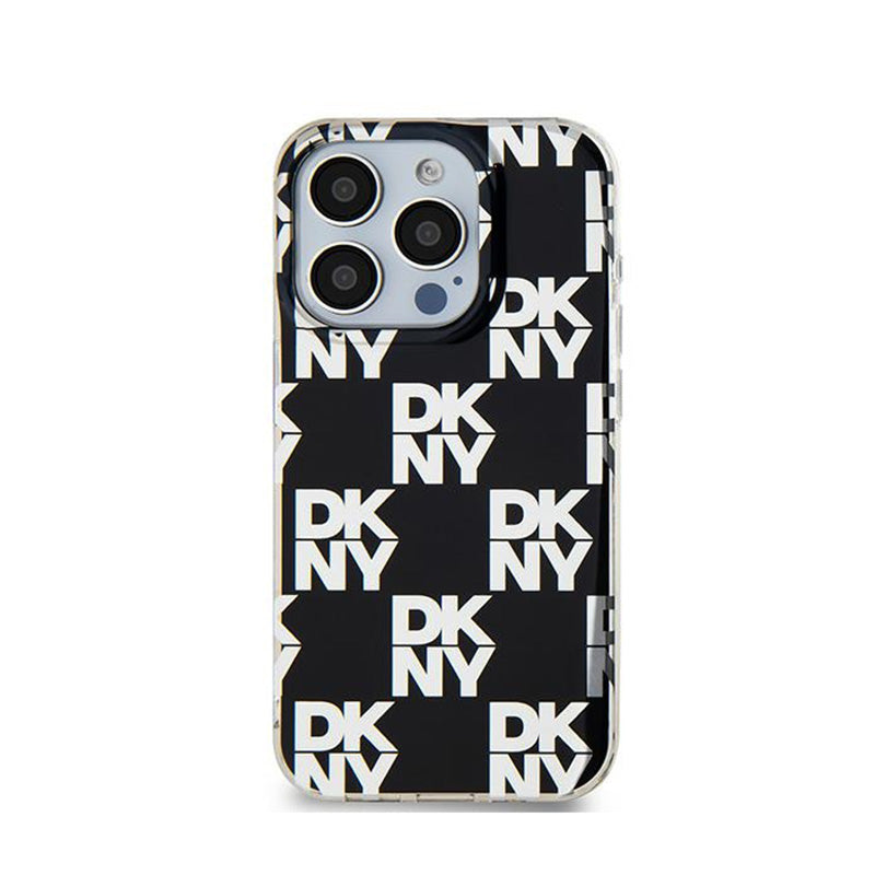 DKNY IML Checkered Mono Pattern - Hülle für iPhone 15 Pro Max (schwarz) – Produktabbildung 3