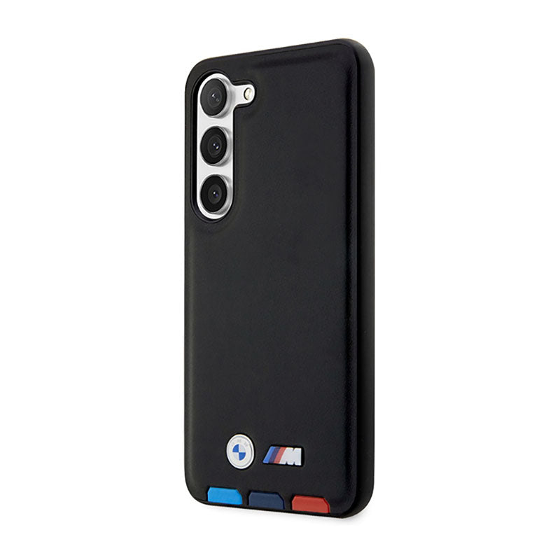BMW Leather Hot Stamp Tricolor - Hülle für Samsung Galaxy S23+ (schwarz) – Produktabbildung 2