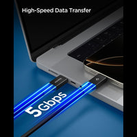 Spigen EB10015CC Essential - Kabel USB-C für USB-C PD 100W 1,5m (schwarz) – Produktabbildung 5