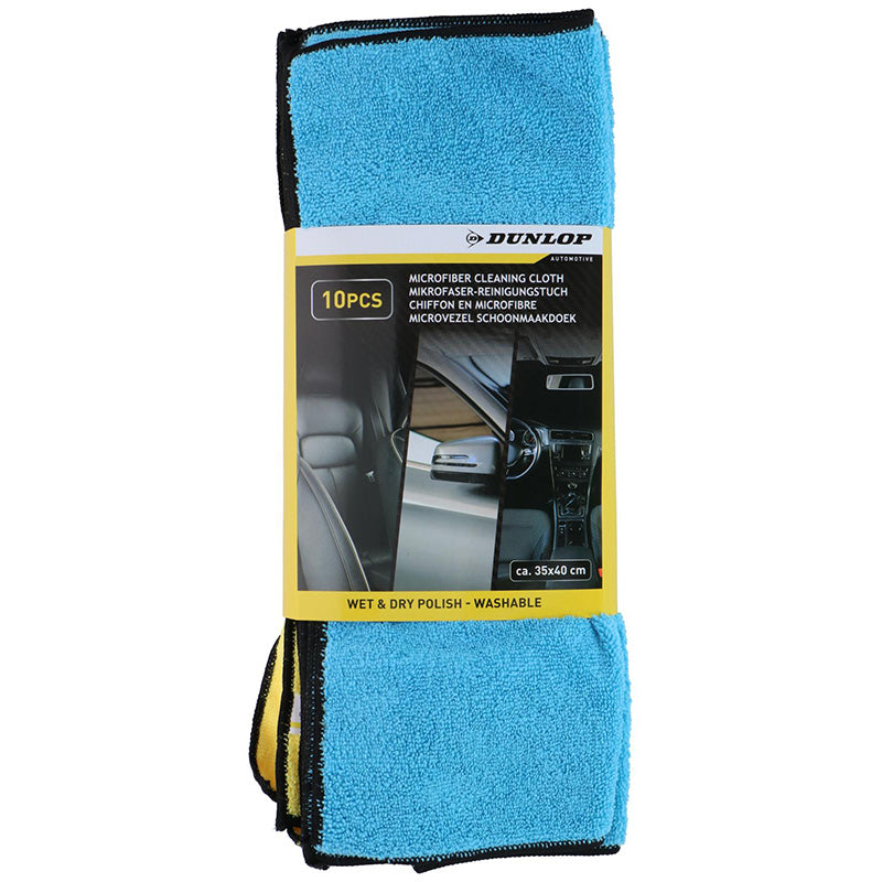 Dunlop - universell utěrky für Auto aus Mikrofaser 35x40 cm 10 Stk