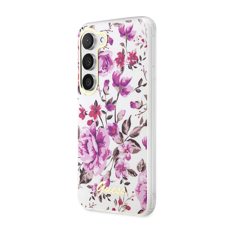 Guess Flower Collection - Hülle für Samsung Galaxy S23+ (weiß) – Produktabbildung 2