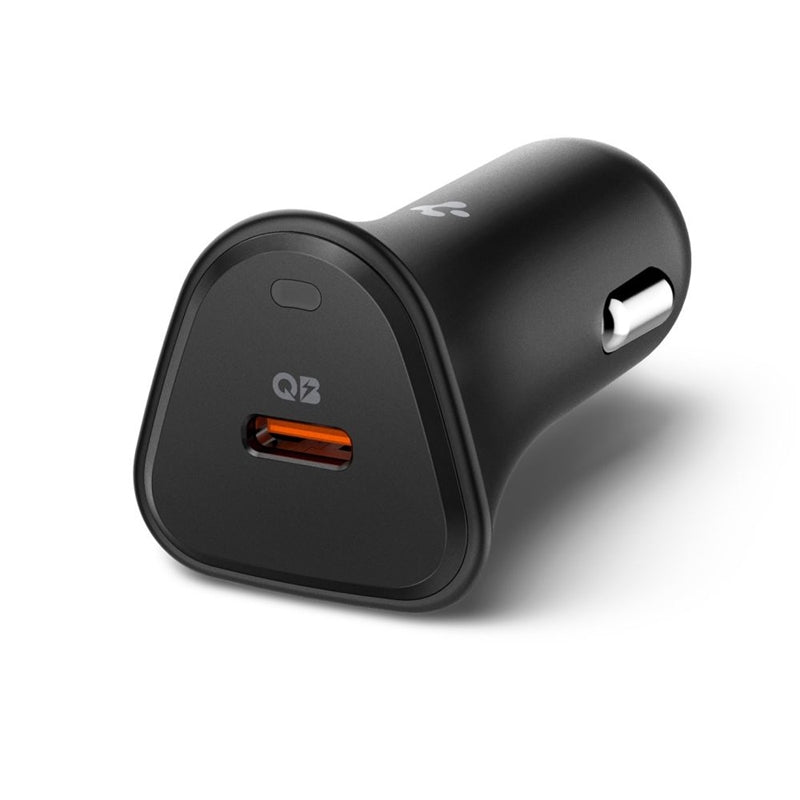 Spigen Essential EV301 - USB-C PD 3.0 PPS 30W Autoladegerät (schwarz) – Produktabbildung 2