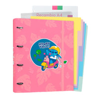 Disney Stitch - Organizer A4 s Blätter (4 Ringe, Gummiband)