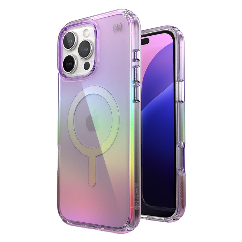 Hülle Speck Presidio2 Lux MagSafe - iPhone 16 Pro Max (úžasně violett / transparent)