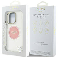 Guess IML Metal Colored Circle Classic Logo MagSafe - Hülle für iPhone 16 Pro (rosa) – Produktabbildung 8