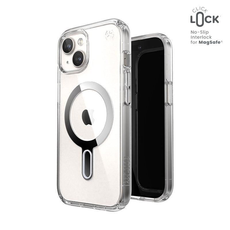 Speck Presidio Perfect-Clear ClickLock & MagSafe - Hülle für iPhone 16e / iPhone 15 / iPhone 14 / iPhone 13