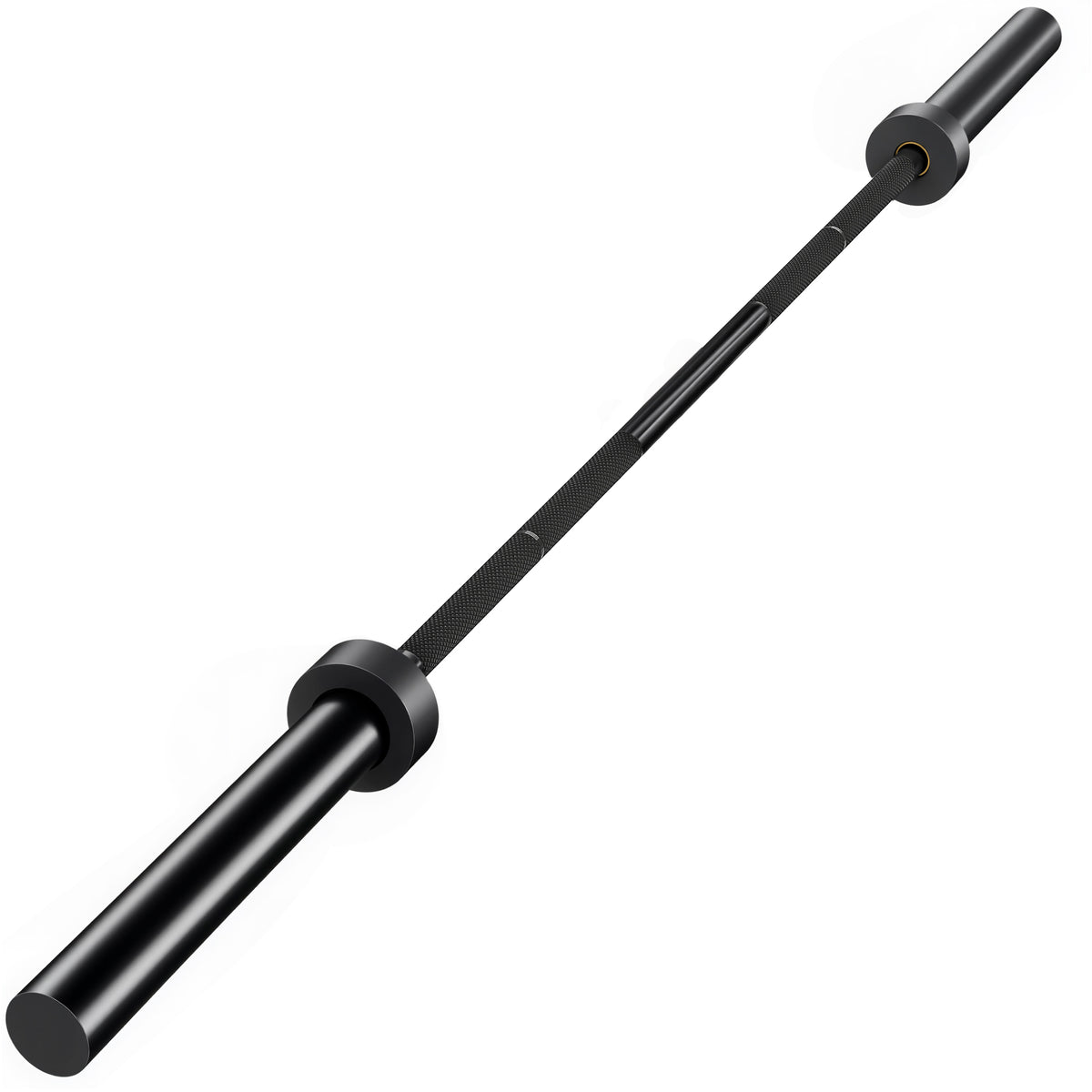 Hantelstange, 180 cm Olympiastange, Stahl, 200 kg Tragkraft, Schwarz