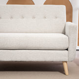 HOMCOM Zweisitzer-Sofa, komfortabel, 134x71x82 cm, Beige – Produktabbildung 9