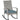 Outsunny Schaukelstuhl Schwingsessel Gartenstuhl mit Kissen, Polyrattan+Metall, Grau, 66 x 88 x 98 cm
