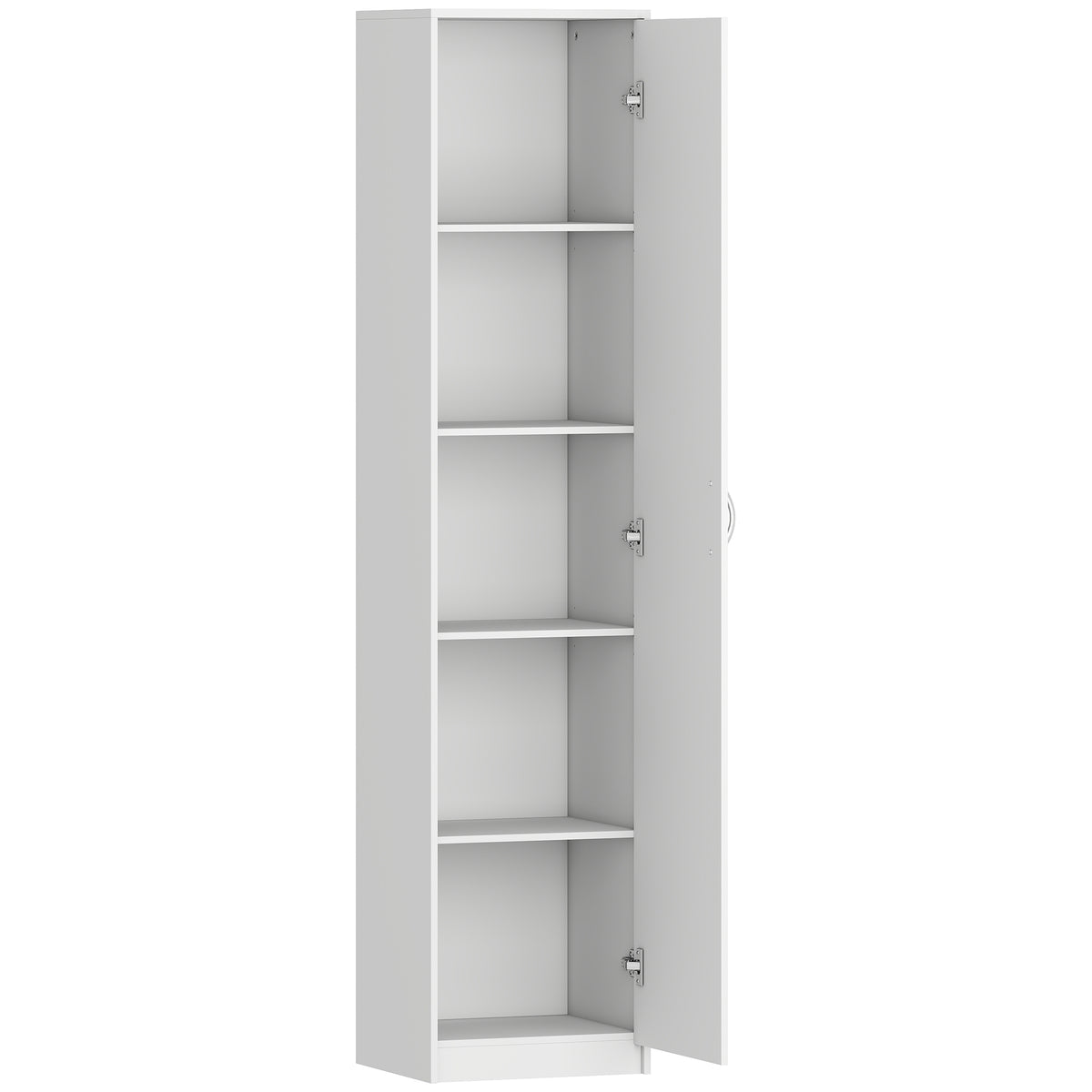 HOMCOM Küchenschrank, 5-Ebenen-Aufbewahrungsschrank, verstellbare Regale, für Wohnzimmer, Küche
