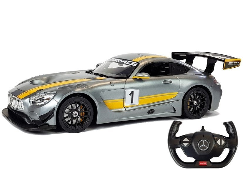 Auto R/C Mercedes AMG GT3 Rastar 1:14 Grau – Produktabbildung 2
