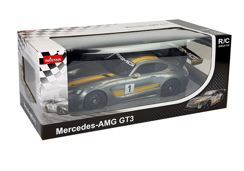Auto R/C Mercedes AMG GT3 Rastar 1:14 Grau – Produktabbildung 8