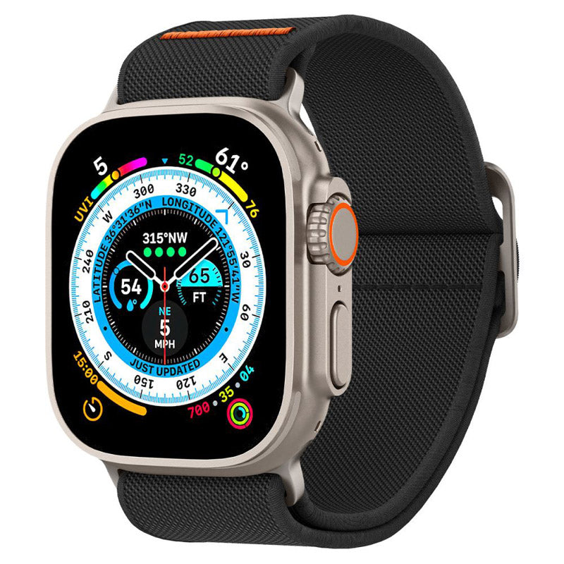 Spigen Fit Lite Ultra - Armband für Apple Watch 42/44/45/49 mm (schwarz)
