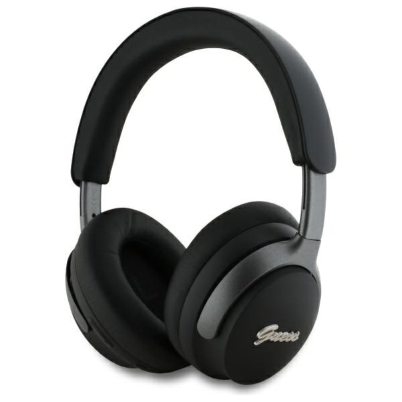 Guess Metal Script Logo – kabellose Over-Ear- Kopfhörer Bluetooth ANC + ENC (schwarz)