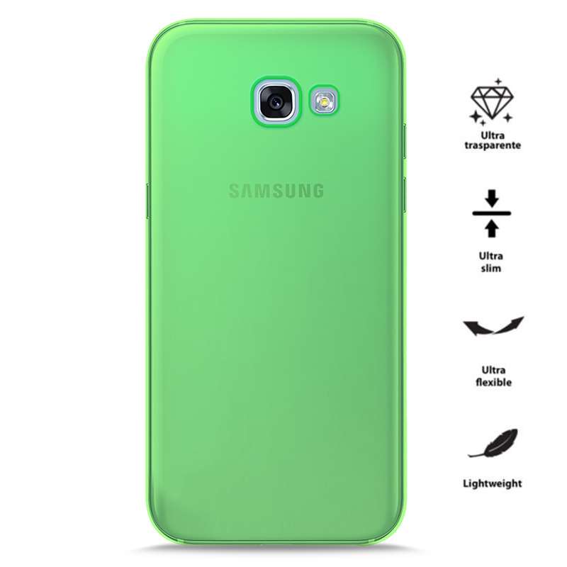 PURO 0.3 Nude - Hülle für Samsung Galaxy A3 (2017) (Fluo Green)