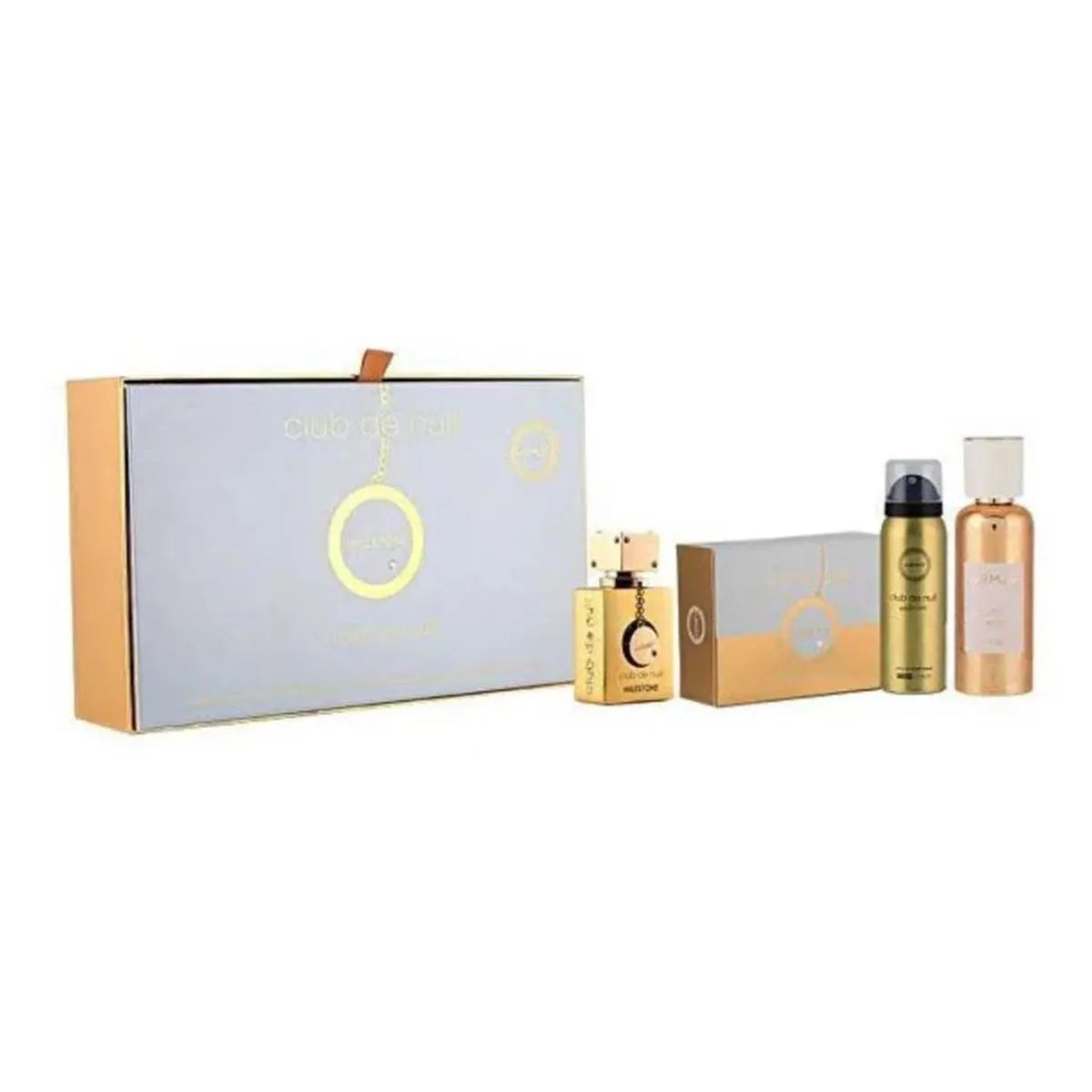 Armaf Club De Nuit Milestone Eau De Parfum 130g Spray Hair Mist 55ml Jabon 1u Spray Corporal Perfumado