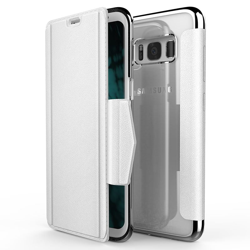 X-Doria Engage Folio - Hülle für Samsung Galaxy S8+ se sloty für karty (weiß)