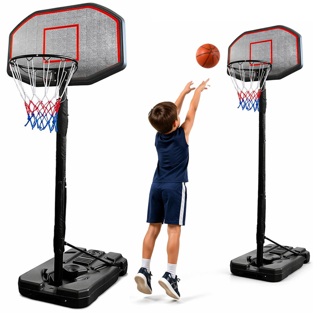LEAN Sport Basketball-Set, freistehend, verstellbarer Ständer, 200–300 cm