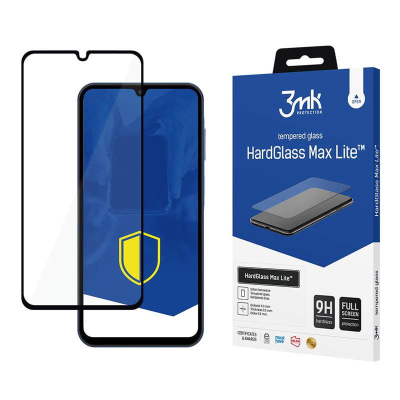 3mk HardGlass Max Lite - gehärtetes Glas für Samsung Galaxy A15 5G (schwarz)