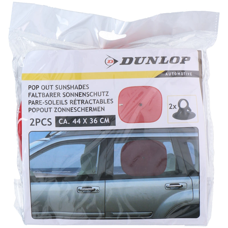 Dunlop - Sluneční clona für boční okna Auto 36x44 cm 2 Stk. (rot) – Produktabbildung 2