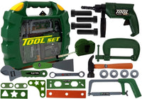 LEAN Toys DIY Werkzeugset im Koffer Grün