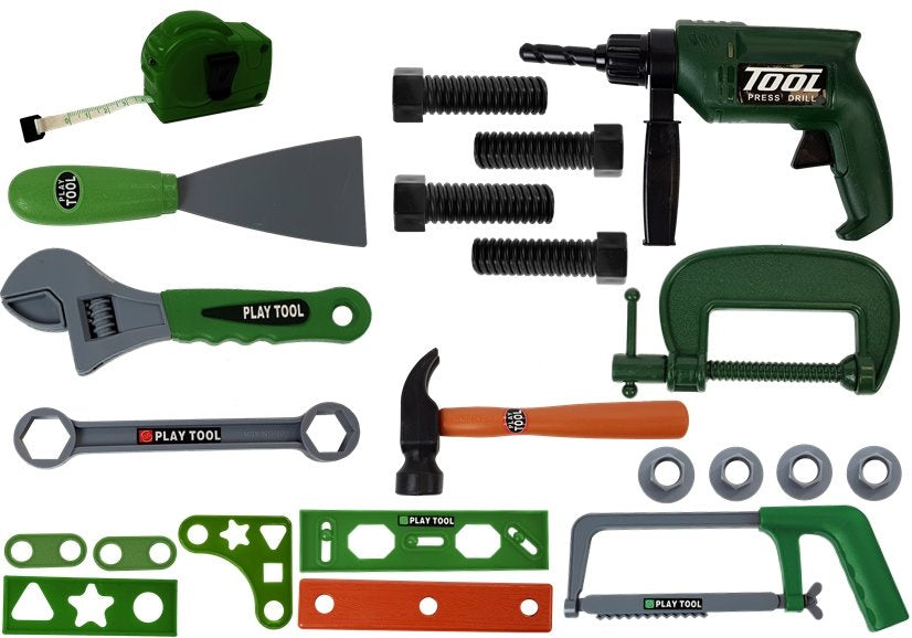 LEAN Toys DIY Werkzeugset im Koffer Grün – Produktabbildung 2